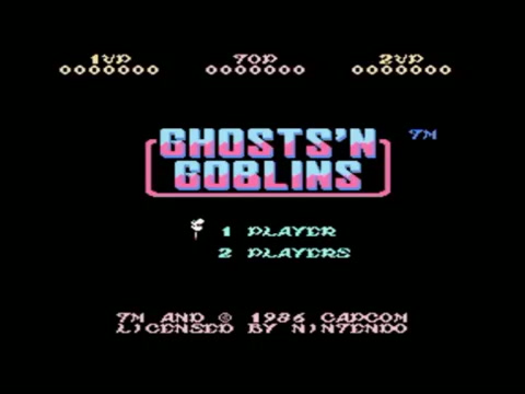 Ghosts 'n Goblins NES - Arthur without armour, demonstrating Fujiwara's punishing design