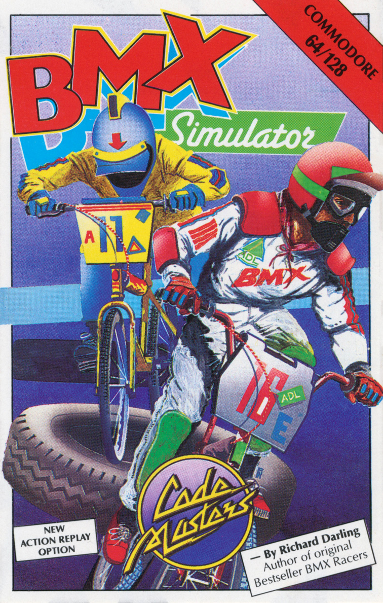 BMX Simulator C64 cassette cover