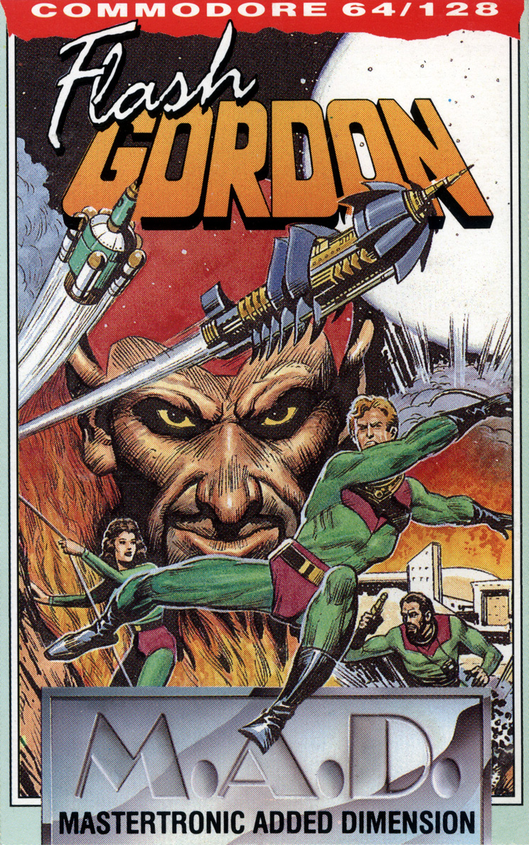 Flash Gordon — C64 M.A.D. label cover