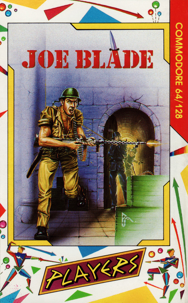 Joe Blade C64 cassette cover