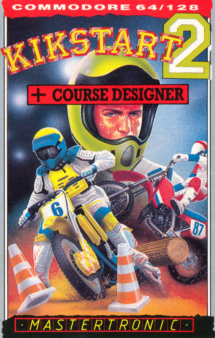 Kikstart 2 Mastertronic C64 box art - 1987