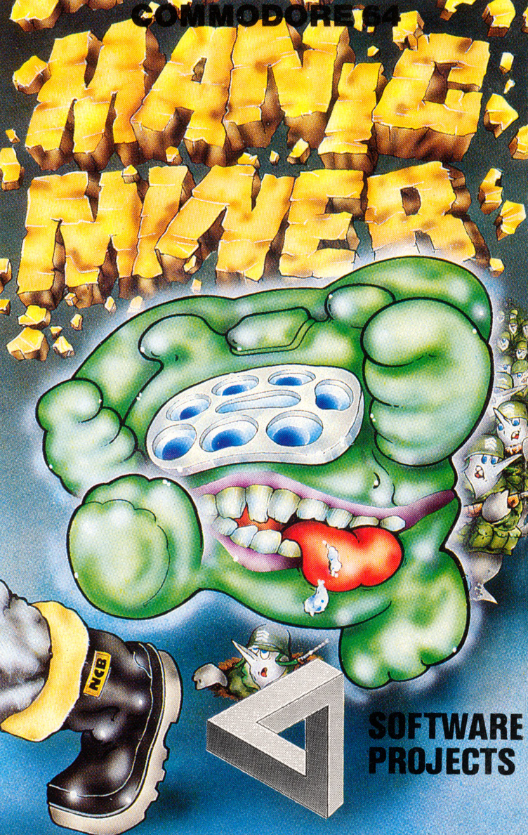 Manic Miner C64 cassette cover