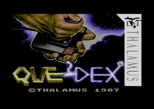 Quedex - gameplay screenshot, Thalamus C64 1987