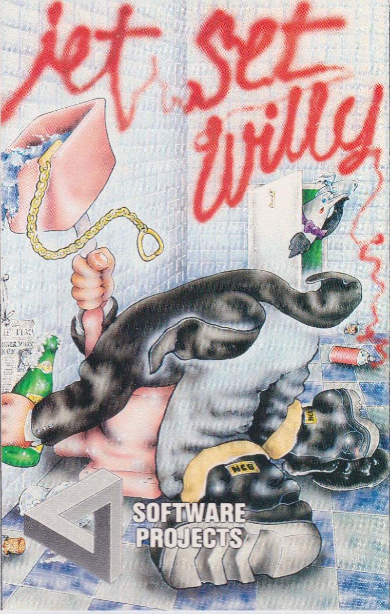 Jet Set Willy large box art scan, Software Projects, ZX Spectrum, 1984