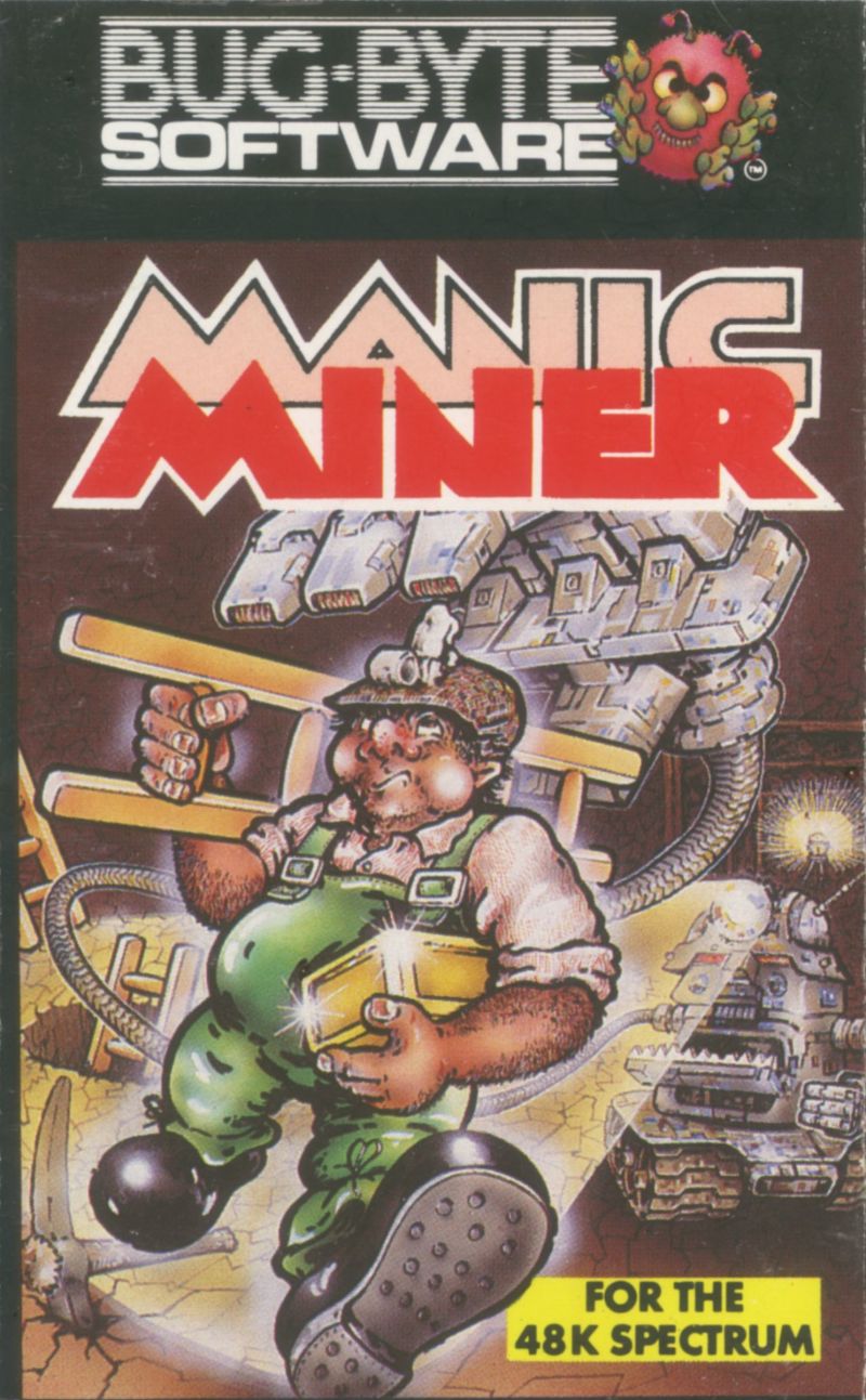 Manic Miner box art, ZX Spectrum - Bug-Byte Software
