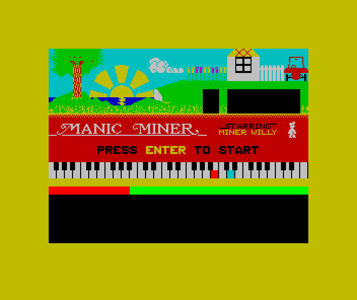 Manic Miner ZX Spectrum gameplay screenshot