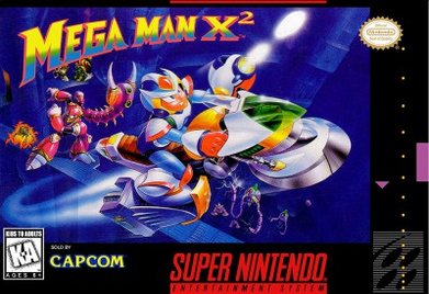 Mega Man X2 - SNES box art (1994)
