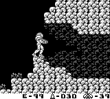 Metroid II - SR388 caverns where Samus faces the Metroid Queen