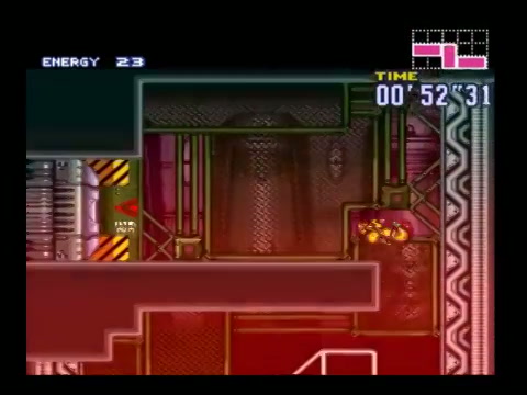 Super Metroid - Brinstar plant caverns, showing the organic structure of Zebes