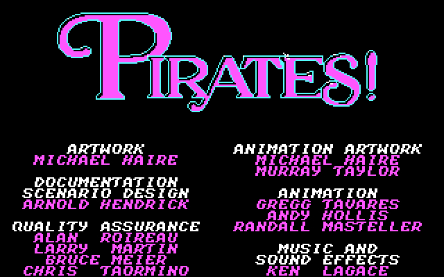 Sid Meier's Pirates! (1987) box art