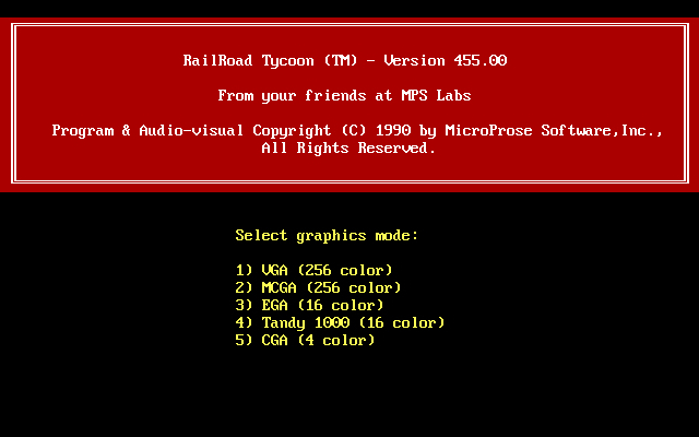 Railroad Tycoon (1990) gameplay