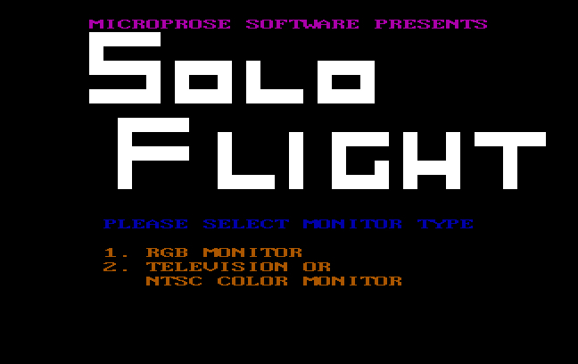 Solo Flight - box art