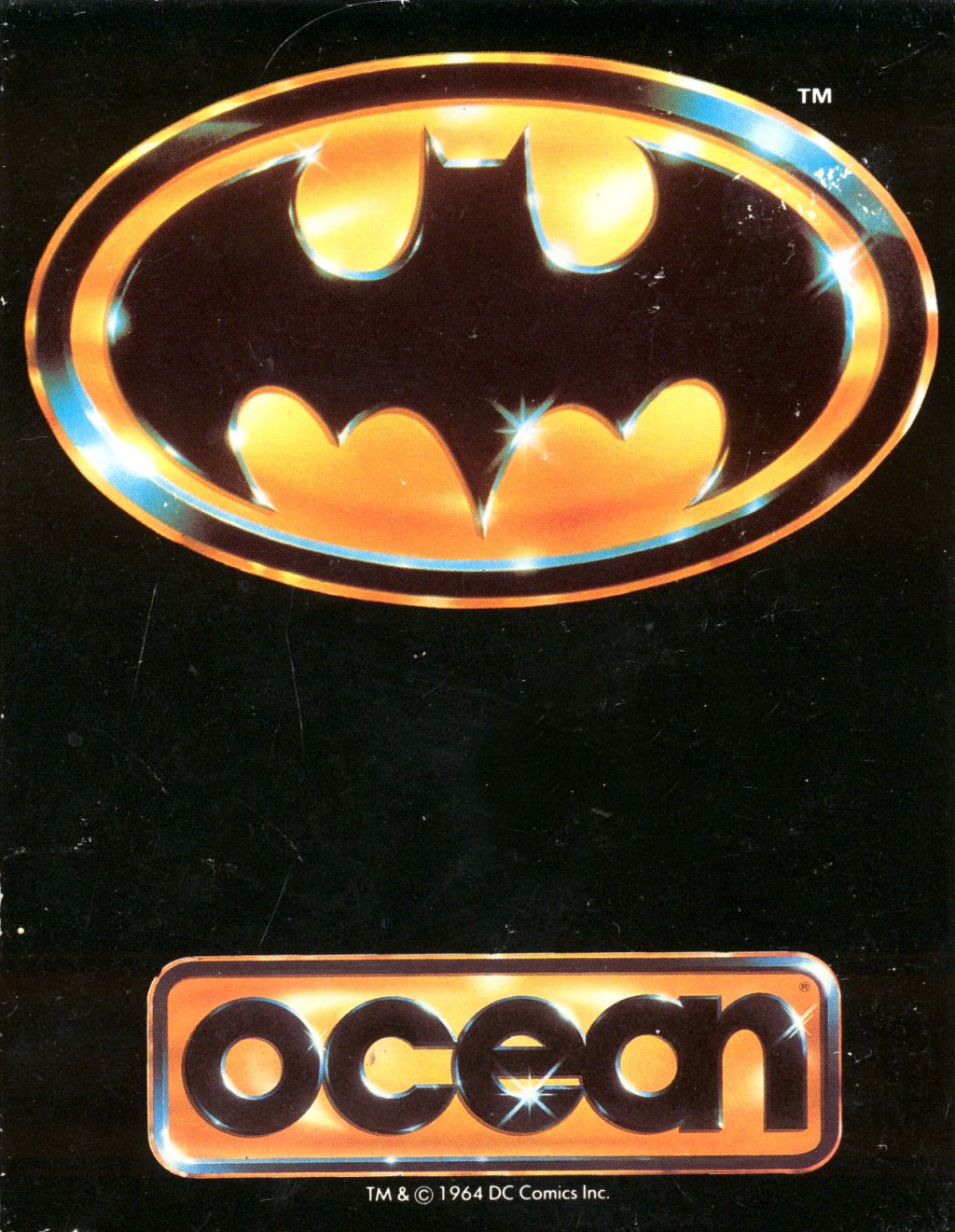 Batman: The Movie (1989) &mdash; C64 cassette inlay art by Bob Wakelin