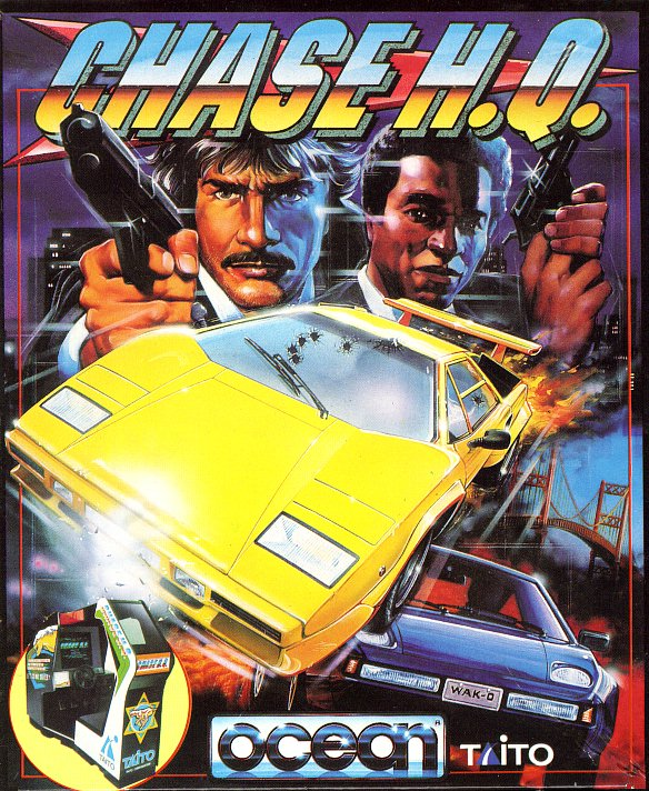 Chase H.Q. (1989) &mdash; Amiga floppy disk inlay art