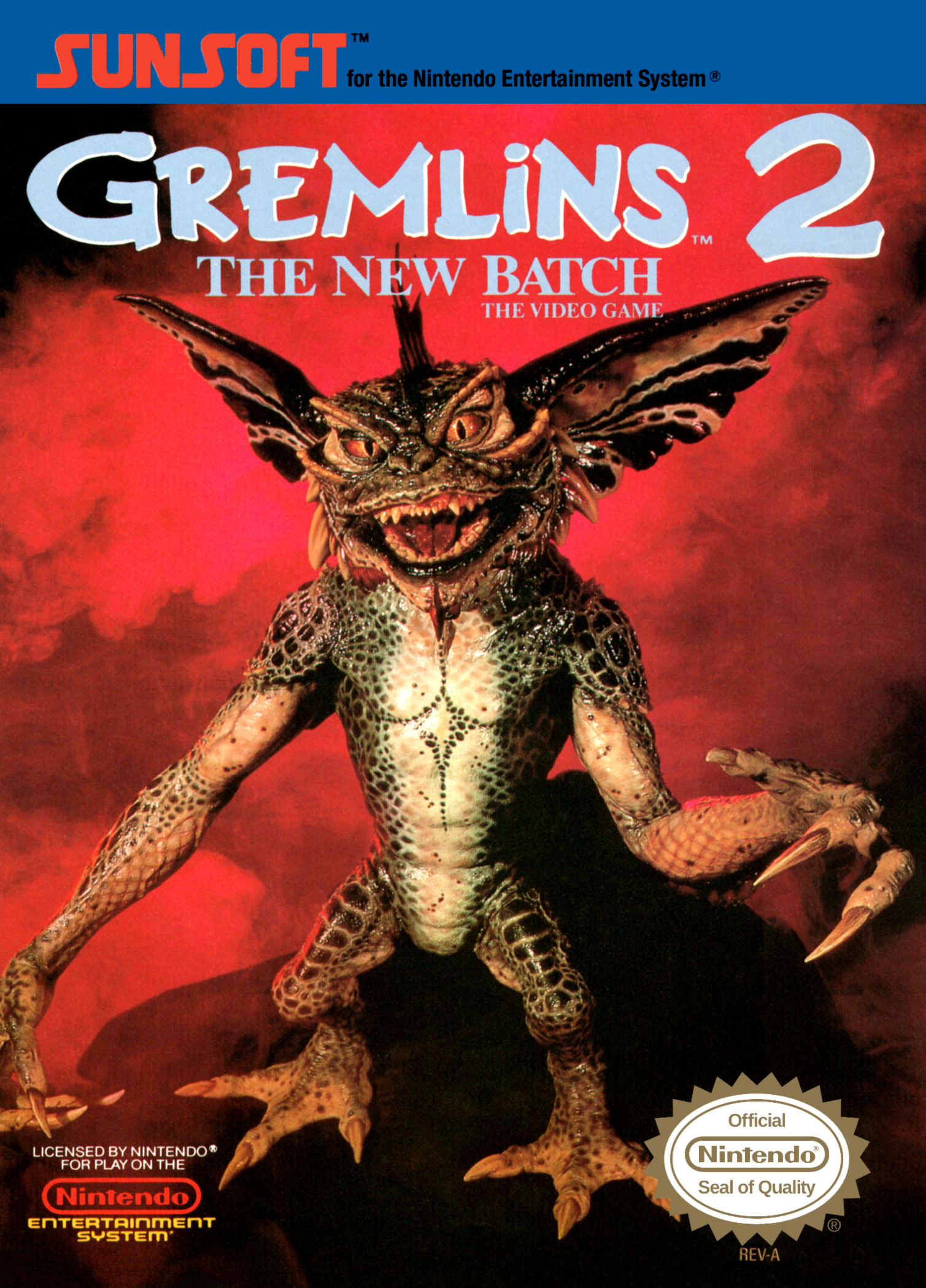 Gremlins 2: The New Batch (1990) - NES inlay