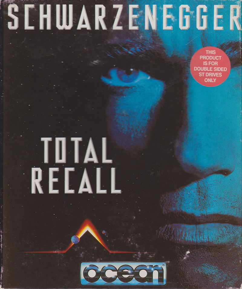 Total Recall (1990) &mdash; Amiga floppy disk inlay art