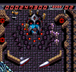 Devil's Crush / Devil Crash pinball gameplay, 1990