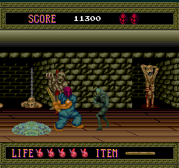 Splatterhouse TurboGrafx-16 box art, 1990