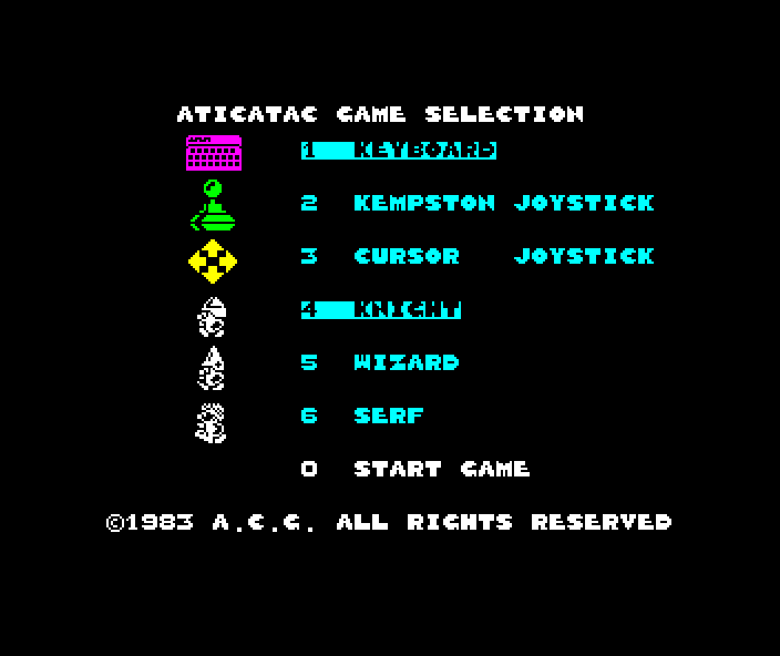 Atic Atac - gameplay