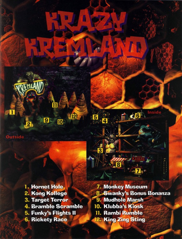 Donkey Kong Country 2 - Krazy Kremland industrial amusement park world
