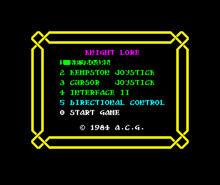 Knight Lore - ZX Spectrum gameplay