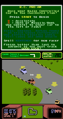 R.C. Pro-Am screenshot