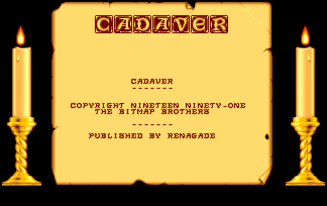 Cadaver: The Payoff - in-game screenshot (Amiga)