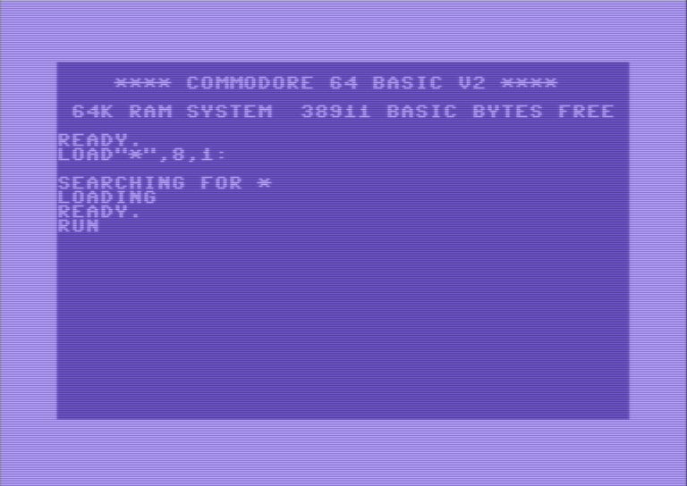 Parallax C64 - title screen