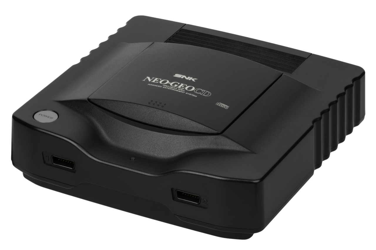 Neo Geo CD top-loading console by SNK (1994) - the CD-ROM alternative to the expensive AES cartridge format