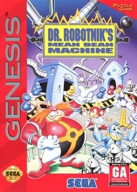 Dr. Robotnik's Mean Bean Machine (1993) Mega Drive box art