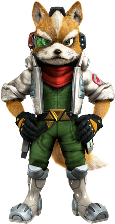 Fox McCloud - protagonist of the Star Fox series, official character artwork