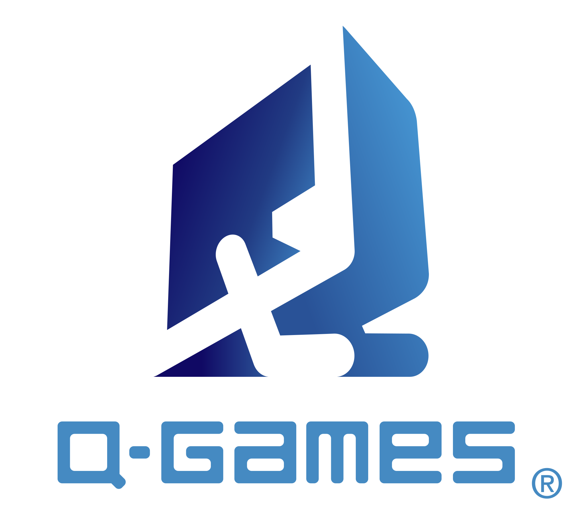 Q-Games logo - the studio founded by Dylan Cuthbert after his work on Star Fox