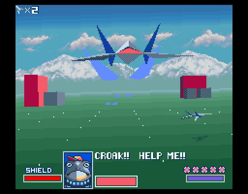Star Fox SNES - Venom final planet approach