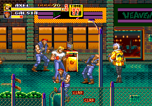 Streets of Rage 2 - Mega Drive box art
