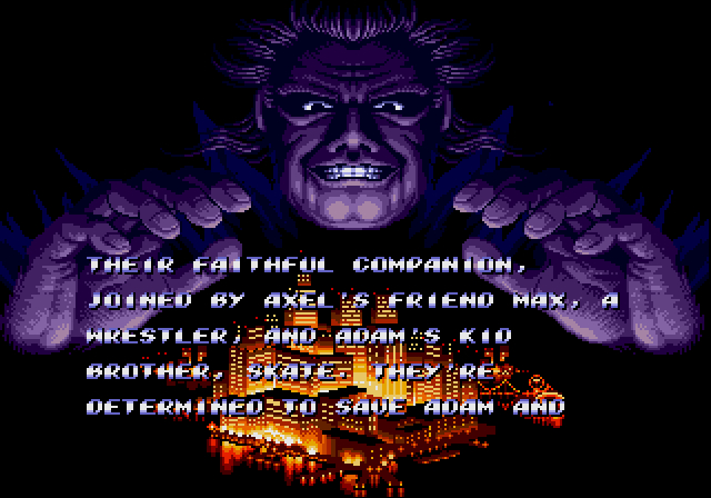Streets of Rage 2 - title screen