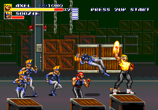 Streets of Rage 3 - Stage 1 gameplay