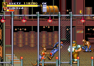 Streets of Rage 3 - Stage 3 gameplay