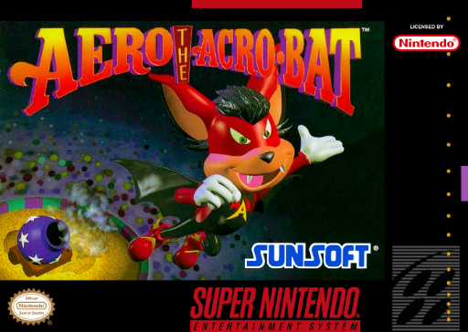 Aero the Acro-Bat SNES box art