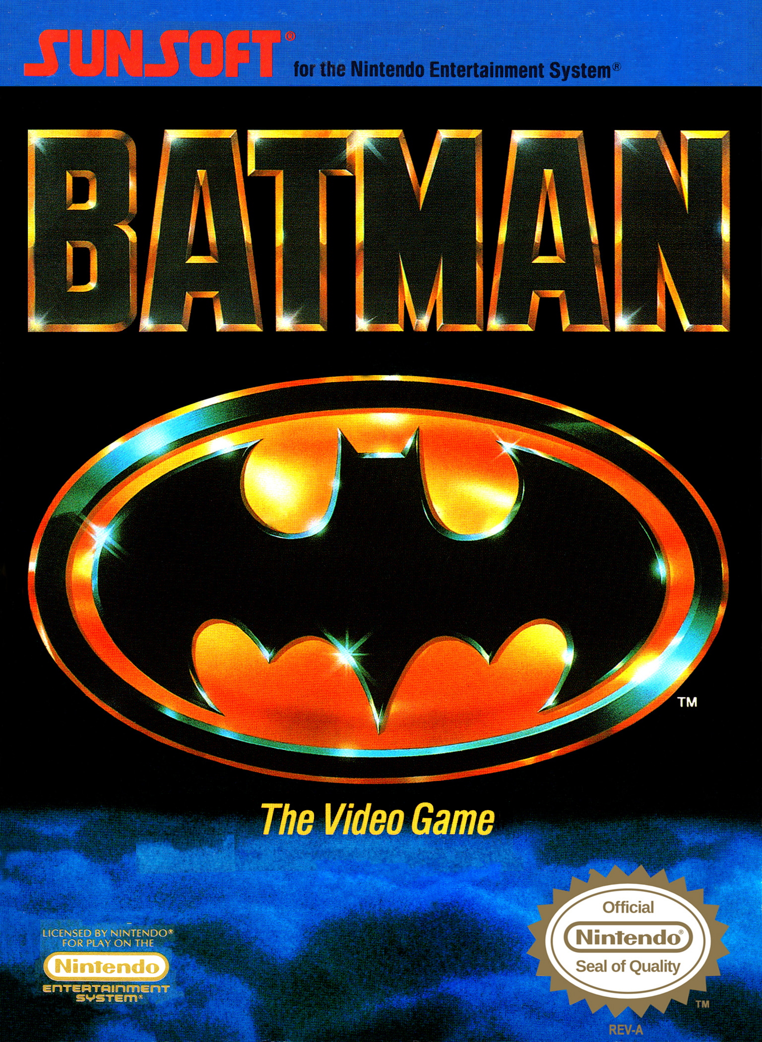 Batman NES US box art (1989)