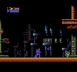Batman NES gameplay - theatre stage