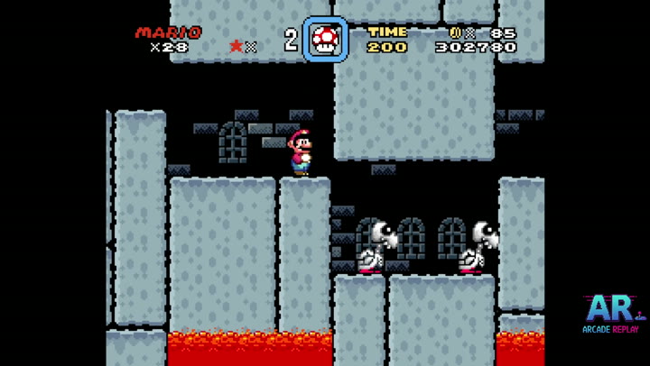 Super Mario World SNES - mid-game area