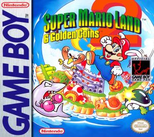 Super Mario Land 2: 6 Golden Coins (1992) - Game Boy box art