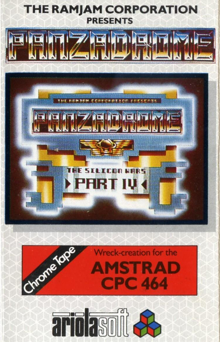 Panzadrome - C64 (1985), early System 3 shoot-em-up (Amstrad CPC cover shown - C64 cover unavailable)