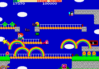 Rainbow Islands (1987) arcade screenshot