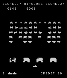 Space Invaders (1978) arcade screenshot
