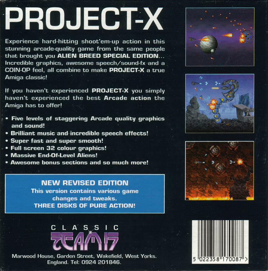 Project-X Special Edition - box back