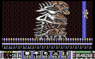 Turrican - C64 three-headed boss