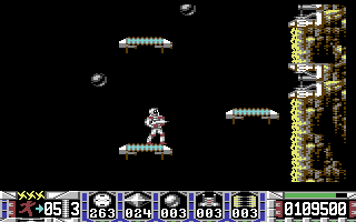 Turrican - C64 World 1 level gameplay