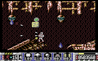 Turrican - C64 sloping platform level variant