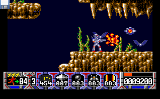 Turrican - C64 gameplay screenshot